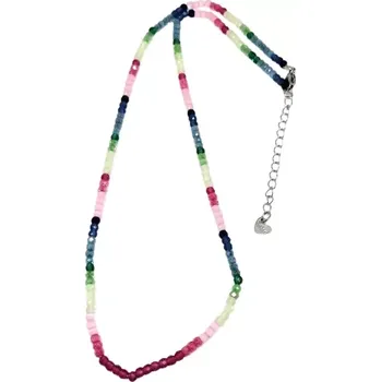 Náhrdelník Ulexitový exkluzivní náhrdelník z fazetovaných kuliček 3 mm s ocelí