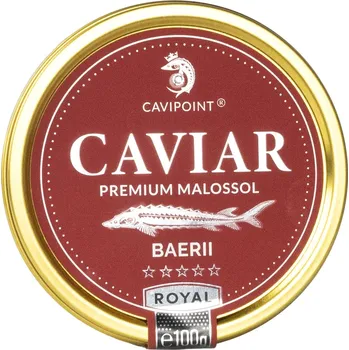 konzervovaná ryba CAVIPOINT BAERII - PREMIUM sturgeon caviar, 250g tin
