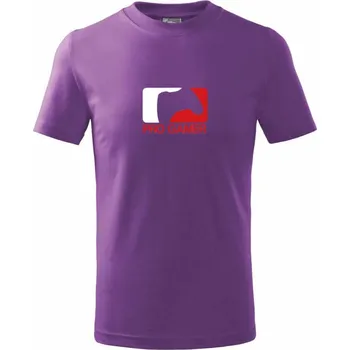 Pro Gamer - Logo - Tričko dětské bavlněné - 134 cm/8 let ( Fialová )
