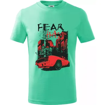 Chlapecké tričko Fear this car - Tričko dětské bavlněné - 98 cm / 2 roky ( Mátová )