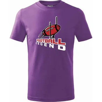 Chlapecké oblečení American football legend - Tričko dětské bavlněné - 134 cm/8 let ( Fialová )