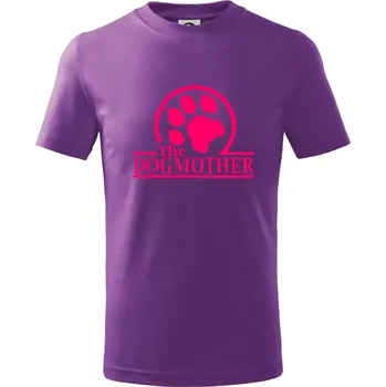 Chlapecké oblečení Dogmother - Tričko dětské bavlněné - 98 cm / 2 roky ( Fialová )