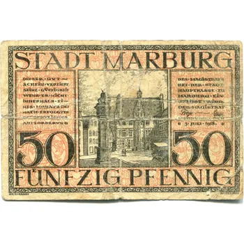 MARBURG. 50 PFennig 1918.