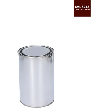 barva na zeď barva antikorozní polomatná na zinek RAL8012, červenohnědá, 5 kg - červenohnědá, balení 1 kg, 5 kg, 10 kg