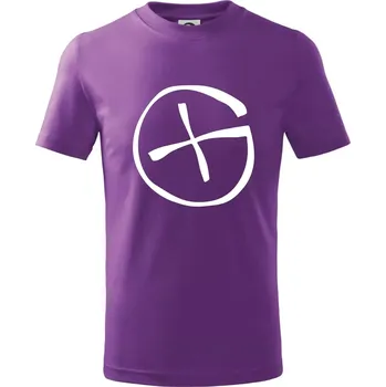 Geocachka - Tričko dětské bavlněné - 146 cm/10 let ( Fialová )