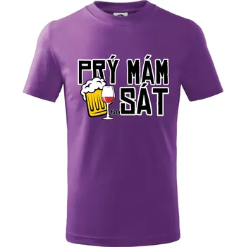 Prý mám 60 SÁT - Tričko dětské bavlněné - 98 cm / 2 roky ( Fialová )