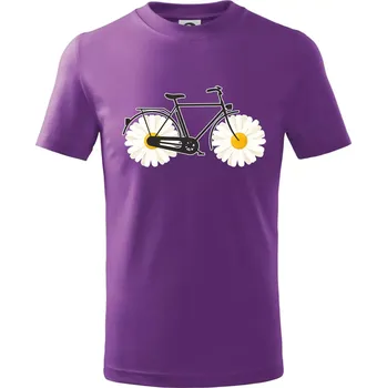 Chlapecké oblečení Kolo kopretina - Tričko dětské bavlněné - 134 cm/8 let ( Fialová )