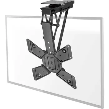Televizní držák NEDIS stropní TV držák/ 23 - 65 "/ nosnost 30 kg/ motorizovaný/ otočný/ naklápěcí/ vzdálenost od stropu 140 mm/ DO/ ocel