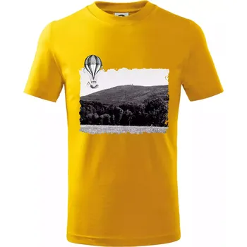 Chlapecké tričko Retro Čerchov - Tričko dětské bavlněné - 104-110cm / 3-4 roky ( Žlutá )