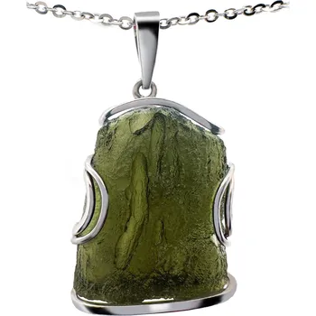 Přívěsek Stříbrný přívěsek s vltavínem P37 0220