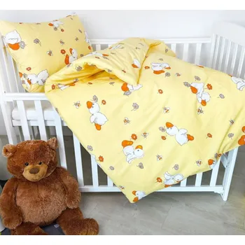 Povlečení Dětské povlečení - Kachnička Zapínání: knoflík, Rozměr: 90x135 + 45x65