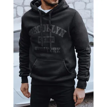 Pánská mikina Dstreet Pánská zateplená mikina s potiskem BX5916 Barva: Černá, Velikost: XL