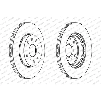 Brzdový kotouč Brzdový kotouč FERODO DDF1620C