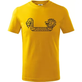 Chlapecké tričko Mayové - zvířata drak - Tričko dětské bavlněné - 158 cm/12 let ( Žlutá )