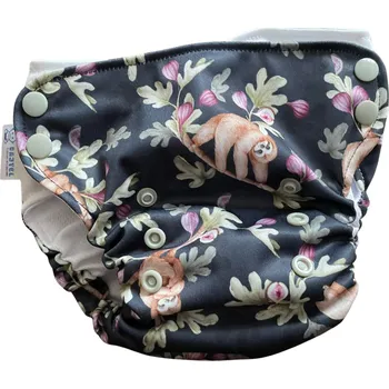 Plenkové kalhoty Bajtel Kapsová plena jednovelikostní (OS) Coolmax - Lenochod granát