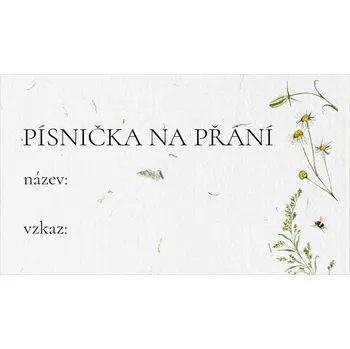 Svatební dekorace Kartička pro DJ 352