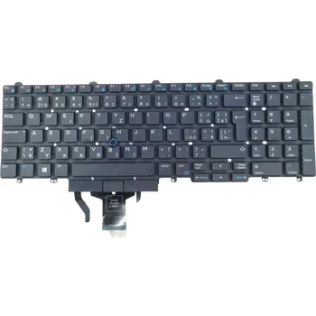 Náhradní klávesnice pro notebook DeTech Podsvícená klávesnice pro notebook Dell E5550, CZ/SK