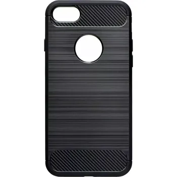 Pouzdro na mobilní telefon Forcell Carbon Case pro Apple iPhone 5/5S/SE černé