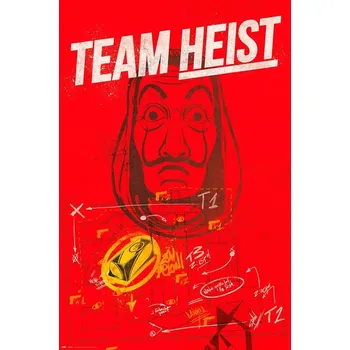 Plakát Plakát, Obraz - Money Heist (La Casa De Papel) - Team Heist