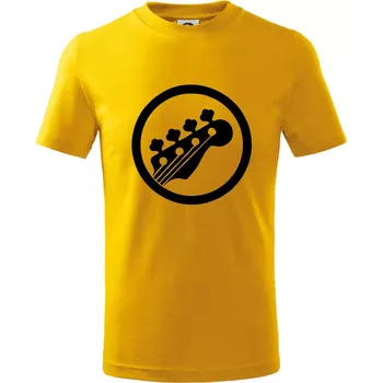 Chlapecké tričko Kytara kruh - Tričko dětské bavlněné - 122 cm/6 let ( Žlutá )