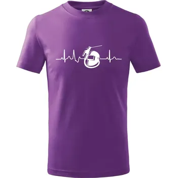 EKG svářeč - Tričko dětské bavlněné - 134 cm/8 let ( Fialová )