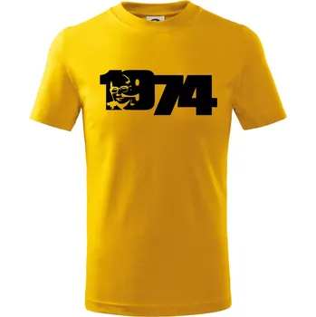 Chlapecké tričko Husákovo dítě - 1974 - Tričko dětské bavlněné - 122 cm/6 let ( Žlutá )