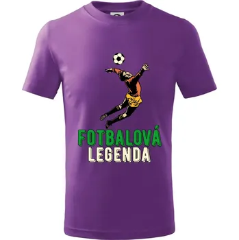 Fotbalová legenda brankář - Tričko dětské bavlněné - 104-110cm / 3-4 roky ( Fialová )