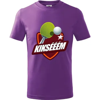 Stolní tenis - Kiksééém - Tričko dětské bavlněné - 98 cm / 2 roky ( Fialová )