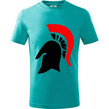 Řím Sparta helma - Tričko dětské bavlněné - 98 cm / 2 roky ( Emerald )