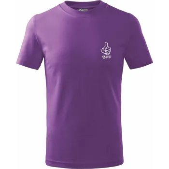 Dětská móda My Best Friend - Tričko dětské bavlněné - 122 cm/6 let ( Fialová )