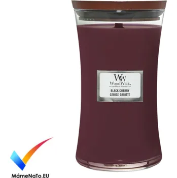 Svíčka Woodwick BLACK CHERRY (velká, 609g)