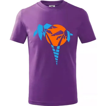 Palma - Tričko dětské bavlněné - 98 cm / 2 roky ( Fialová )