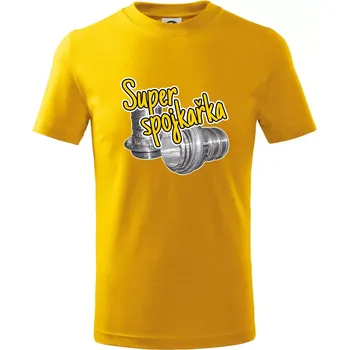 Chlapecké tričko Super spojkařka - Tričko dětské bavlněné - 104-110cm / 3-4 roky ( Žlutá )