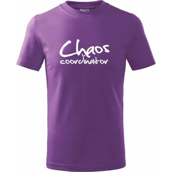 Chaos coordinator - Tričko dětské bavlněné - 158 cm/12 let ( Fialová )