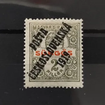 Sběratelství Známka ČSR PČ 1919 , 2f, Pof.124*, III. typ přetisku