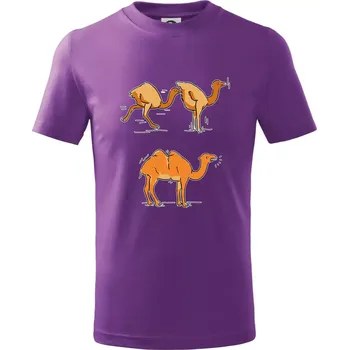 Pravda o velbloudech - Tričko dětské bavlněné - 158 cm/12 let ( Fialová )