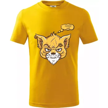 Chlapecké tričko Kočka "neser mě!" - Tričko dětské bavlněné - 146 cm/10 let ( Žlutá )