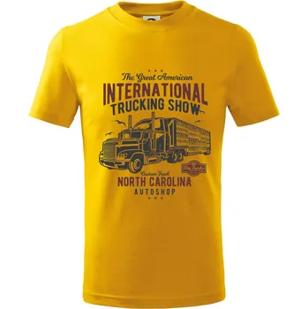 Chlapecké tričko Big Truck 1 - Tričko dětské bavlněné - 104-110cm / 3-4 roky ( Žlutá )