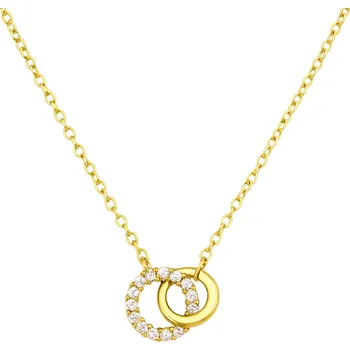 Náhrdelník Zlacený náhrdelník se zirkony Timea
