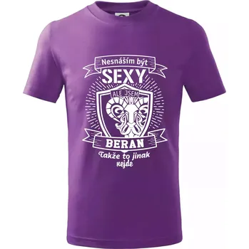Nesnáším být tak skvělý - Beran - Tričko dětské bavlněné - 134 cm/8 let ( Fialová )