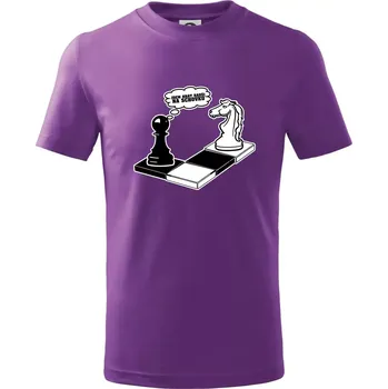 Chlapecké oblečení Jdem hrát radši na schovku - Tričko dětské bavlněné - 158 cm/12 let ( Fialová )