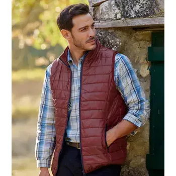 Pánská vesta Atlas For Men Vatovaná vesta, Bordó, Velikost L G7151