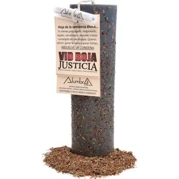 Svíčka Svíčky Rituální svíčka pro spravedlnost s červenou révou