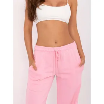 Světle růžové tepláky basic