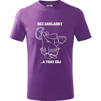 Školní triko - Bez základky - Tričko dětské bavlněné - 134 cm/8 let ( Fialová )
