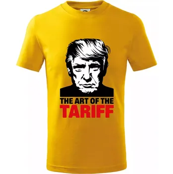 Chlapecké tričko Trump The art of the tariff - Tričko dětské bavlněné - 146 cm/10 let ( Žlutá )