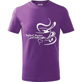 Instant teacher - Tričko dětské bavlněné - 146 cm/10 let ( Fialová )