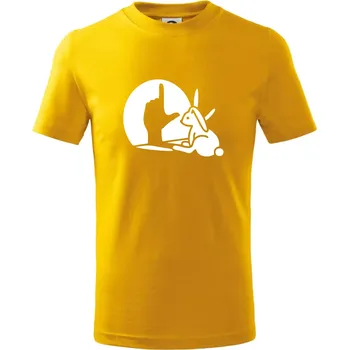 Chlapecké tričko Zajíc stín loser - Tričko dětské bavlněné - 98 cm / 2 roky ( Žlutá )