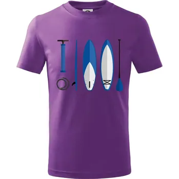 Chlapecké oblečení Paddleboard set - Tričko dětské bavlněné - 122 cm/6 let ( Fialová )