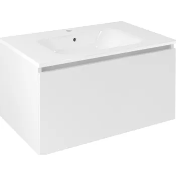 Koupelnový nábytek Sapho Lorea Umyvadlová skříňka 80x44x51,2cm, 1x zásuvka, bílá mat, LE080-3131